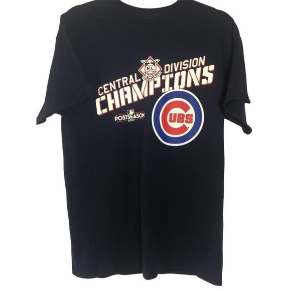 Chicago Cubs MLB Champions Men's T-Shirt Medium Post Season - Picture 1 of 4
